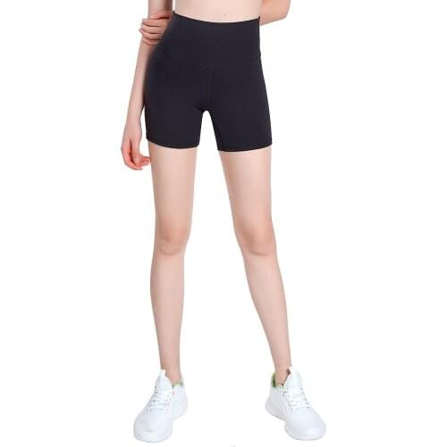 High Waisted Yoga Shorts Push Up Nylon Naked Feel Stretch Inner Pocket Jogging Gym Training Bodybuilding Workout Fitness Shorts