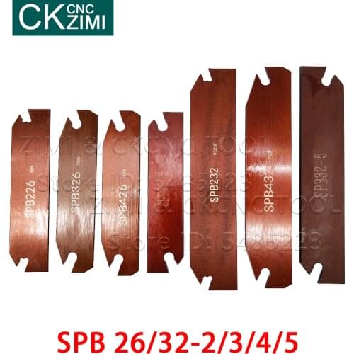 SPB26 - 2/ 3/ 4/ 5 SPB32-2/ 3/ 4/ 5 Set Grooving SPB Slotting and Cutting Insert Lathe CNC SPB Tool Holder for SP200 SP300 SP400