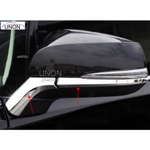 Car Styling Stickers For Toyota RAV4 RAV 4 2019 5th Accessories Stainless Steel Rearview Mirror Trims