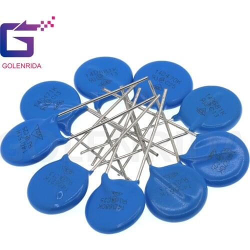 10pcs varistor 14D270K 14D470K 14D680K 14D151K 14D431K 14D471K 14D561K 14D621K 14D681K piezoresistor