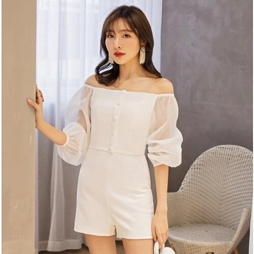 Женские однотонные комбинезоны Yigelila China At AliExpress