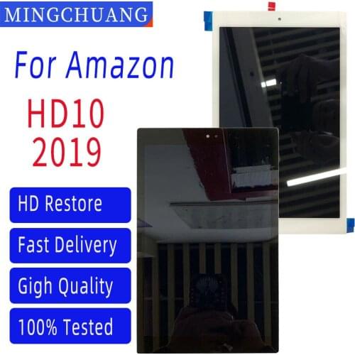 New 10.1" For Amazom Fire HD10 2019 9th Gen M2V3R5 LCD Display Touch Screen Digitizer Glass Panel Assembly Replacement Part