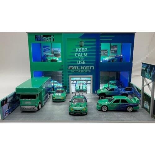 1:64 FALKEN Double-Deck Station scene diorama Led Light