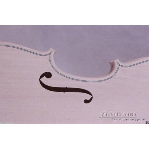 1 New 4/4 violin unfinished Flame maple Russian spruce top White Violin Body #2051