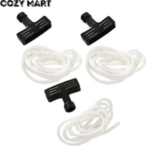 3Sets Starter Handle Grip Rope For GX100 GX120 GX160 GX240 GX270 GX390 168F 170F 188F 190F Engine Generator Water Pump
