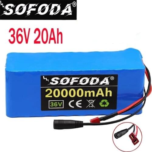 36V 10S4P 20Ah 500W high power battery 42V 20000mAh 18650 lithium battery pack Ebike electric bicycle bicycle with BMS