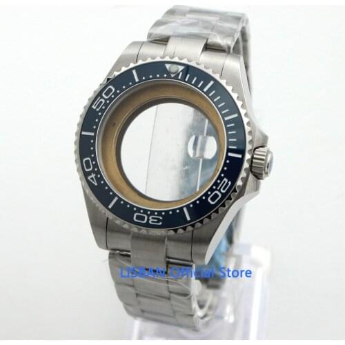 43MM Watch case Stainless Steel Bracele Sapphire Crystal Fit ETA 2836 Miyota 8215 Movement watch part