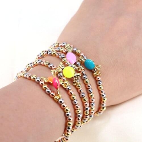 5PCS, Candy Sweet Charm Bracelet,Summer Beach Holiday Bracelet Jewelry Supplies