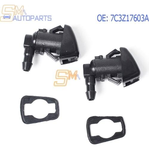2PCS Front Windsheild Wiper Nozzle Washer Jet For Ford F250 350 450 550 7C3Z17603A