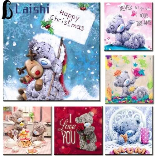 Diamond Painting Childrens handmade gifts, teddy bears series Rhinestone 5D Diamond Embroidery,Cross Stitch,diamond Mosaic Sale