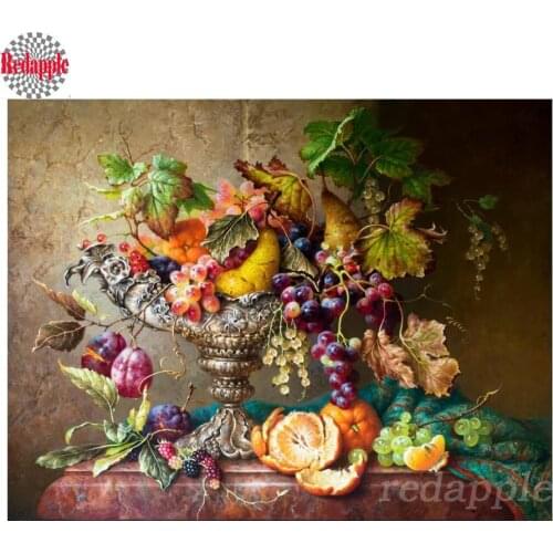 Diamond Painting Kitchen Decor Handmade DIY Diamond Embroidery Mosaic Needlework fruits still life pattern DIIY art painting