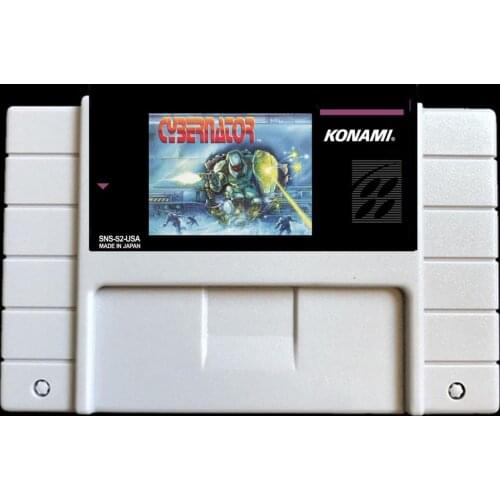 Cybernator USA-NTSC version 46 pins Video games card NTSC version for Retro Video games Console