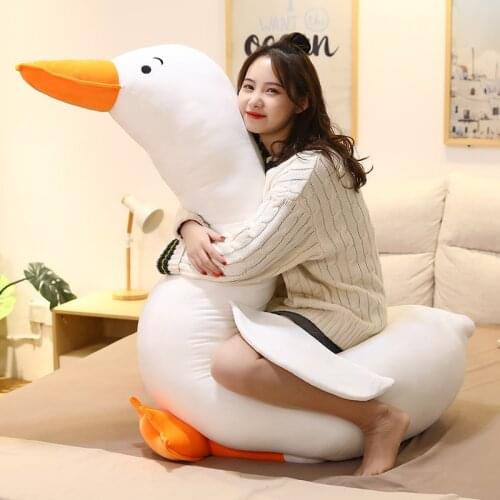 Giant Cute Goose Stuffed Toys Animal Baby Accompanying Dolls Plush Comfort Dolls Soft Pillow Nordic Home Decor