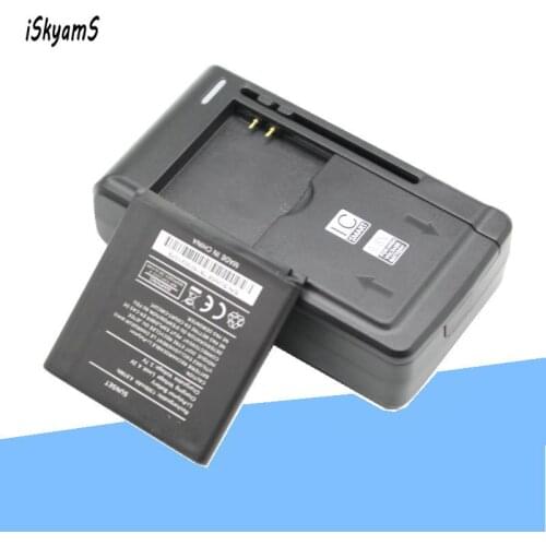 ISkyamS 1x 1300mAh High Quality Replacement Li-ion Battery +Universal Charger for Wiko sunset Batterie Batterij Bateria