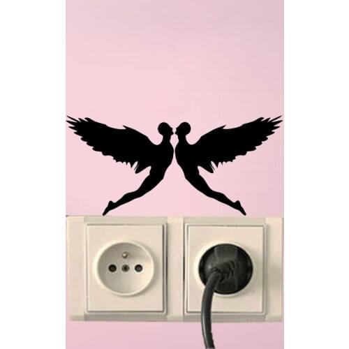Angel Fashion Wings Dream Bedroom Wall Sticker Switch Decal Vinyl 6SS0052