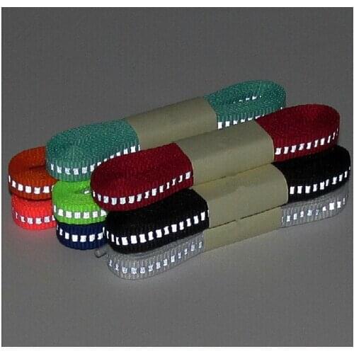 Fashon 120cm Long 3M Reflective Flat Shoelaces Light Bumper Athletic Running Walking Sports Shoe Laces Drop Shipping