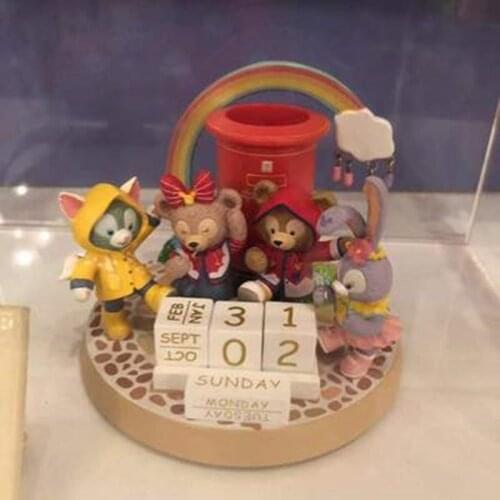 Cartoons Shanghai Disney Duffy, Shirley May, Star Delu, Gerardoni, the artist, Cat Chichi Titi, calendar ornaments AG2247