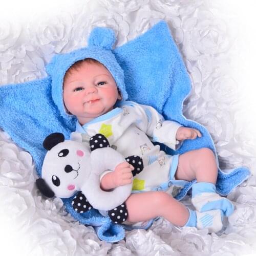 KEIUMI 17'' Soft Silicone Vinyl Reborn Baby Doll Realistic Girl and Boy Twins Reborn Boneca Ugly Doll Collectible Birthday Gifts