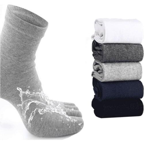 Men Five Fingers Cotton Ankle Toe Socks Solid Breathable Brand Winter Autumn Soft Casual Mens Business Socks