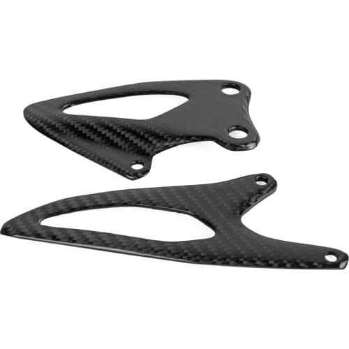 New for Yamaha YZF R1 2015 2016 Carbon Fiber Heel Plates Motorcycle Rearset Footpeg Guard Accessories