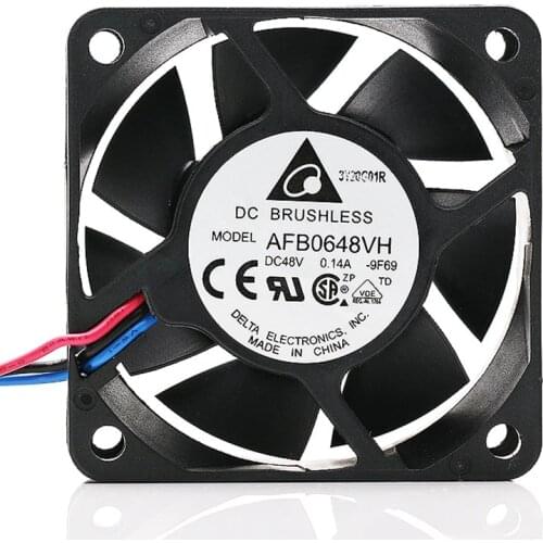 New original AFB0648VH 6025 48V 6CM 0.14A quiet frequency converter cooling fan waterproof axial fan