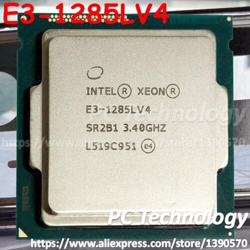 Original Intel Xeon E3-1285LV4 CPU 3.40GHz 6M LGA1150 Quad-core E3-1285L V4 processor Free shipping E3 1285L V4 E3 1285LV4