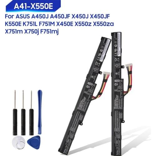 Original Replace Battery For ASUS A450J F751M X450E X550Z X550ZA X751M X750J F751MJ 450JF X450J X450JF K550E K751L A41-X550E