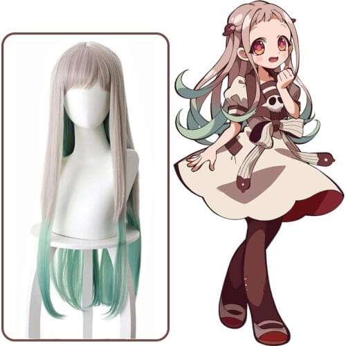 Anime Jibaku Shounen Hanako kun Cosplay Wigs Nene Yashiro Long Heat Resistant Synthetic Hair Halloween Party Costumes Role Play