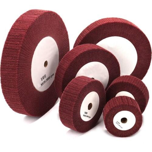 4~12inch Nylon Fiber Polishing Wheel Abrasive Disc Non-woven Scouring Pad Polishing Grinding For Metal Cleaning tool Accessories