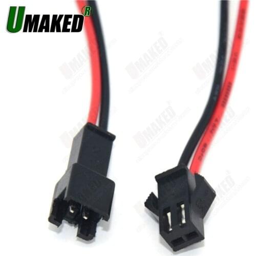 10cm 15cm JST Connector Plug Cable Male+Female for RC Battery, 2pin connector for led rigid strip light, connect for power