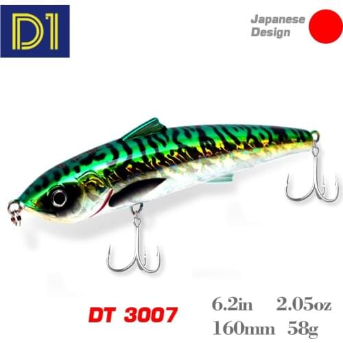 D1 Big Pencil Fishing Lures 160mm 58g Long Casting Isca Artificial Leurre Souple Tuna Bass Trolling Fishing Tackle DT3007