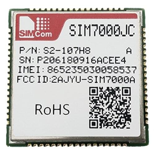 SIMCOM SIM7000JC LCC module eMTC( CAT-M1) Module GNSS GPS GLONASS BeiDou B1/B3/B5/B8/B18/B19/B26 100% New&Original