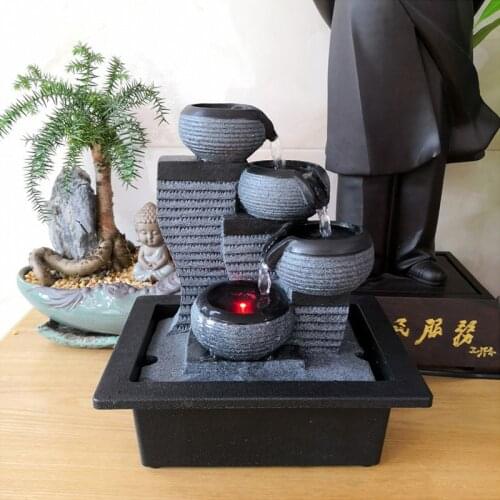 Home Gardening Decoration Water Fountain Decoration Business-gift Humidification Effect