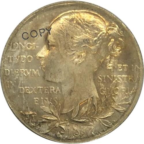 Great Britain Victoria Diamond Anniversary 1837 Brass Plated Copy Coins