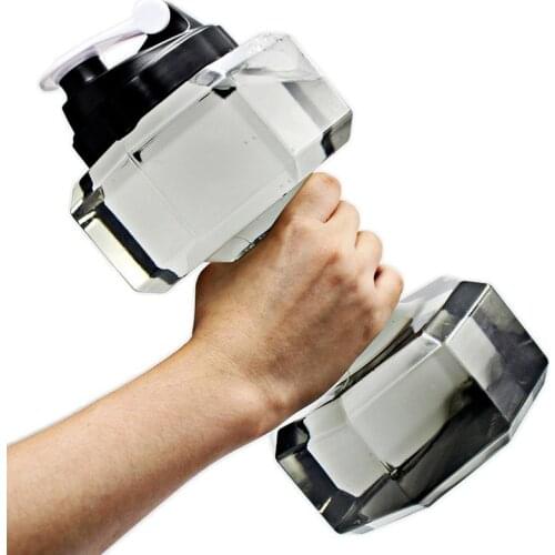 Dumbbell Water Bottle New Sports Water Bottle 2.2L Outdoor Gym Water Cup Multi-purpose Family Creative Water Bottle Gift Cup