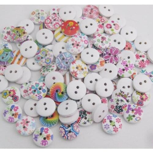 WBNKNO Bulk Designers Charm Sewing Buttons 13MM About 1/2" Mixed 150 Pieces DIY Kids Clothes Accessories