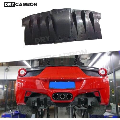 For Ferrari 458 2011-2014 Rear Lip Diffuser Carbon Fiber / FRP Bumper Fins Shark Diffuser Spoiler Car Styling
