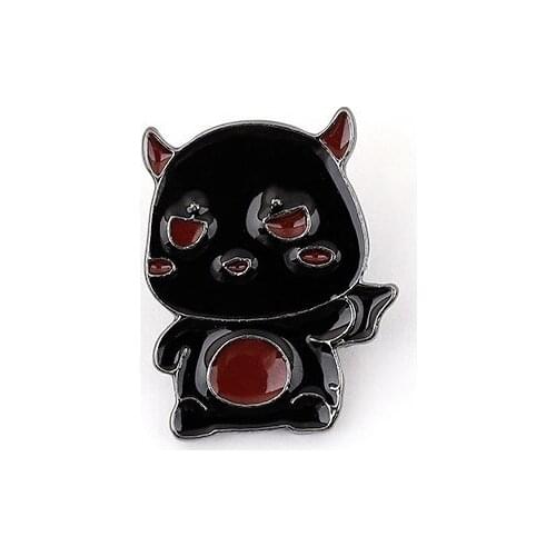 Theres a little devil in everyones heart Pins and brooches denim bag Badge Enamel pins Brooch Lapel pin forgift