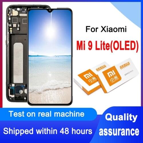 100% Tested 6.39" LCD Replacement For Xiaomi Mi 9 Lite OLED Display Touch Screen Digitizer Assembly For Xiaomi Mi CC9 M1904F3BG