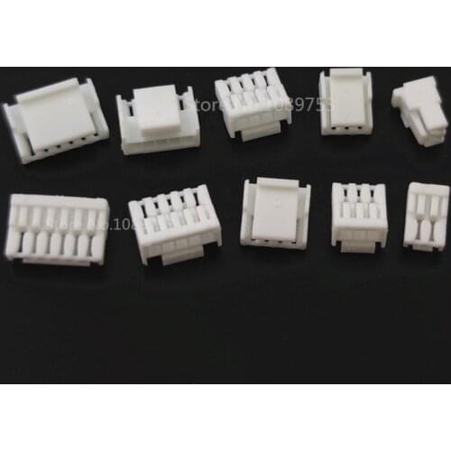 20PCS GH1.25 1.25mm plastic shell with lock Plug connector For GH 1.25 Pin Header socket 2P 3P 4P 5P 6P