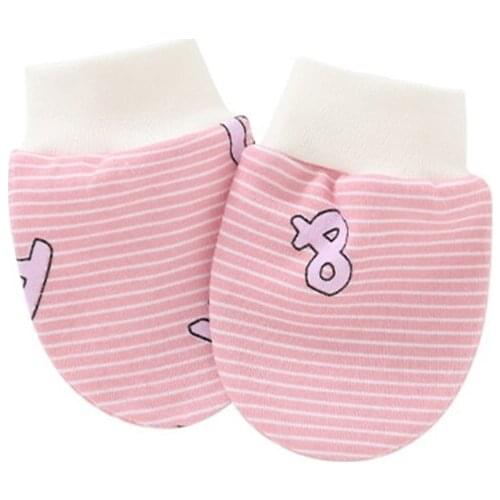 Baby Anti Scratching Soft Cotton Gloves Newborn Protection Face Scratch Mittens