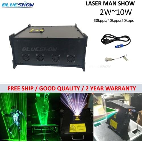 Flightcase+Laser man light RGB 10w laser dance system 10watt multi color laser man show projector DMX disco lights sd ILDA dmx