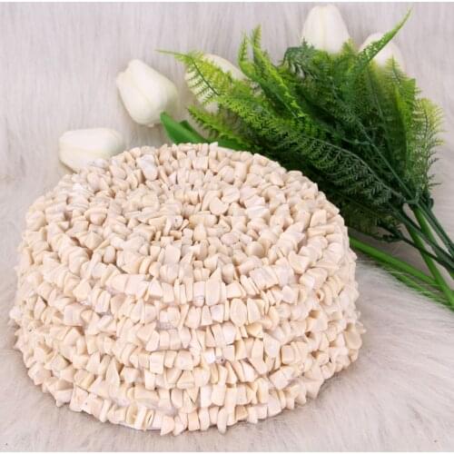 Dudo African Cap White Original Genuine Coral Beaded Head Piece For Traditional Nigerian Weddings Handmade Hat 2020 Accessories