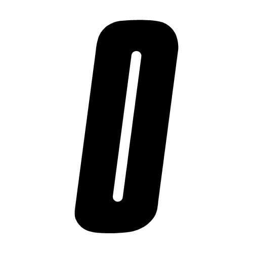 Race Number 0 racing numbers decals motocross atv dirt bike