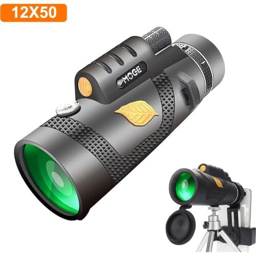 HD Monocular 16X52 Dual Focus Handheld Telescope Outdoor Low Light Night Vision Binoculars for Camping Hunting Tourism
