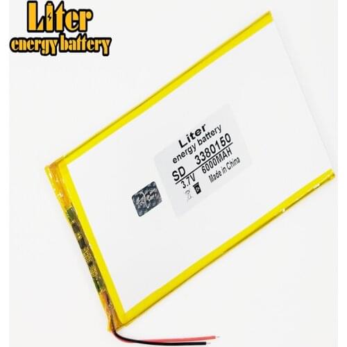3380150 3.7V 6000mAH Li-ion battery for Tablet computer 8 inch 9inch 10inch
