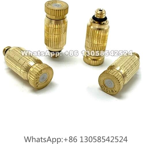 High Pressure Brass Fog Mist Nozzle for Humidification Cooling, High Pressure Spray Misting Nozzle, FD Series Misting Nozzle