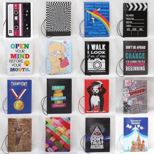 2020 new 28 different style passport covers for women and men ,pvc Leather ID Card Bag passport holder 14*10cm Passport Wallets