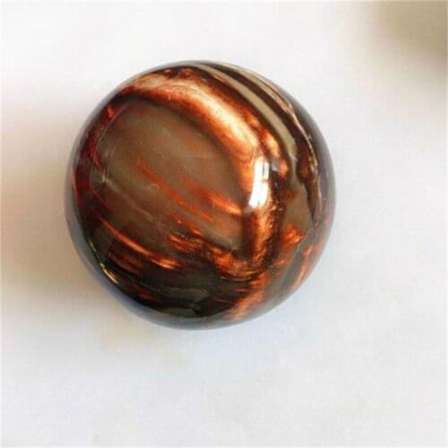Natural polished crystal ball fossil gemstone ball healing stones for home decoration