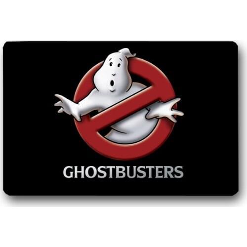 Ghost Busters Pattern Anti-Slip Suede Carpet Door mats Customized Doormat Outdoor Kitchen Rug Living Room Floor Mat
